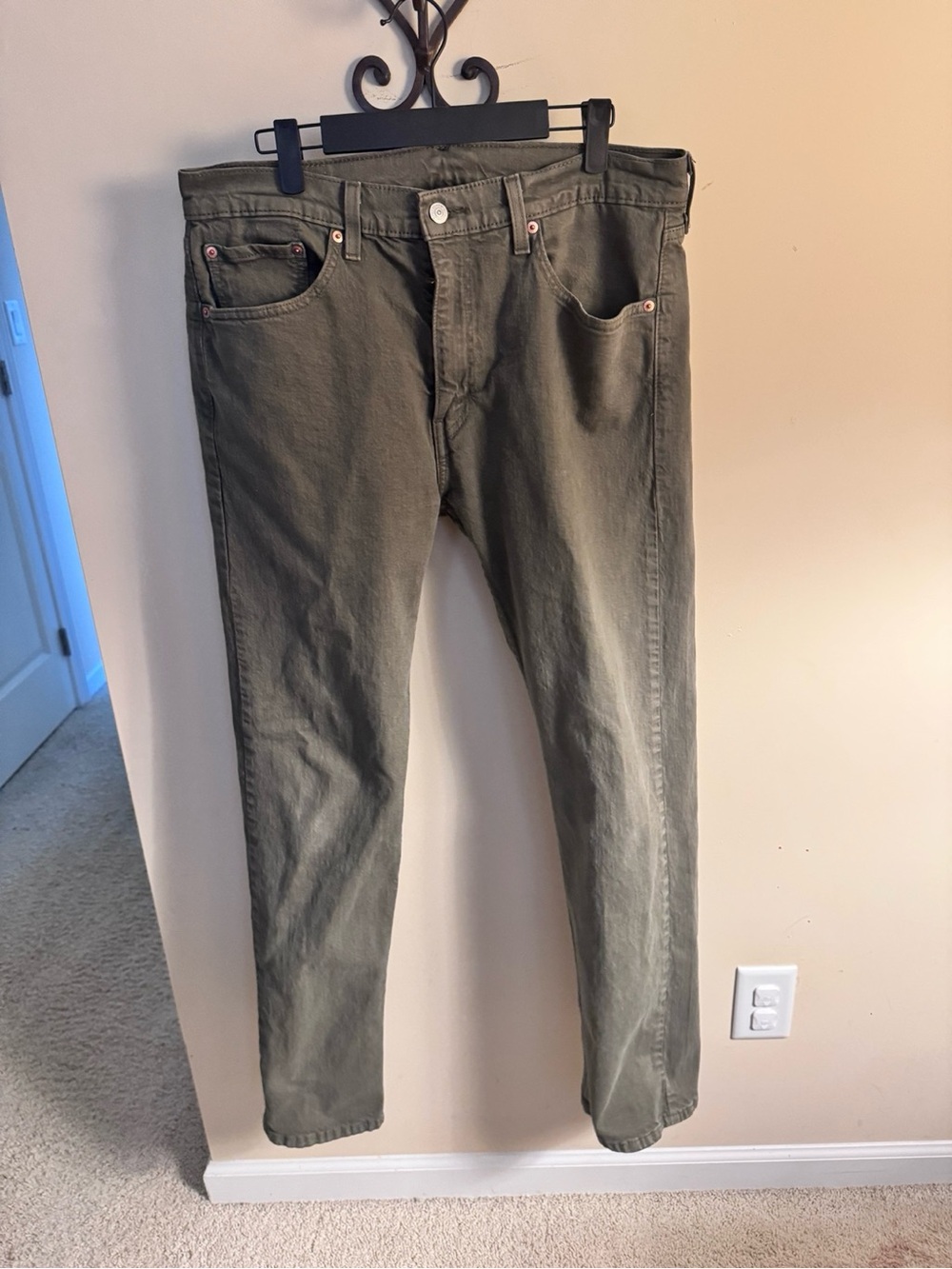 Levi’s 505 Olive Green Denim Jeans Men’s Size 33x32
